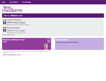 Tablet Screenshot of bestmediums.co.uk